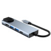 Hub USB-C 5in1 Tech-Protect V3, cinzento