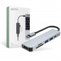 Hub USB-C 6-em-1 Tech-Protect V4, cinzento