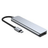 Hub USB-C 6-em-1 Tech-Protect V4, cinzento