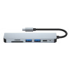 Hub USB-C 6-em-1 Tech-Protect V4, cinzento