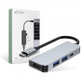 Hub USB-C 4-em-1 Tech-Protect V2, cinzento