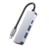 Hub USB-C 4-em-1 Tech-Protect V2, cinzento