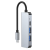 Hub USB-C 4-em-1 Tech-Protect V2, cinzento