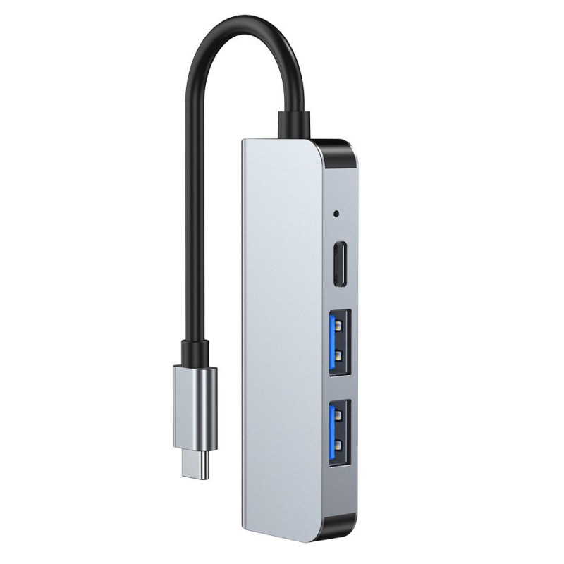 Hub USB-C 4-em-1 Tech-Protect V2, cinzento