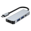 Hub USB-C 4-em-1 Tech-Protect V2, cinzento