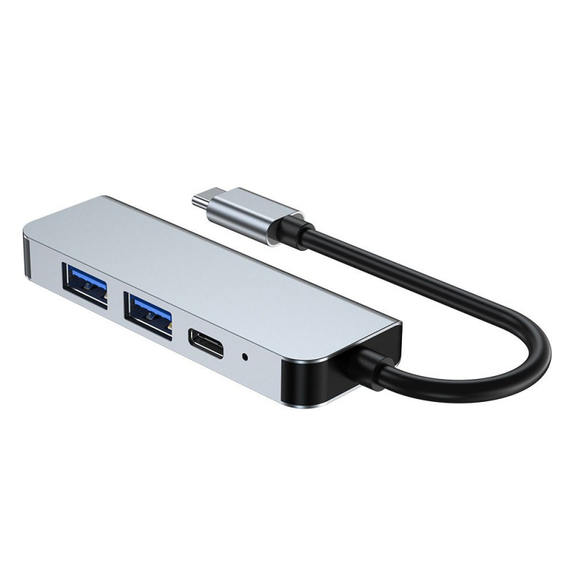 Hub USB-C 4-em-1 Tech-Protect V2, cinzento