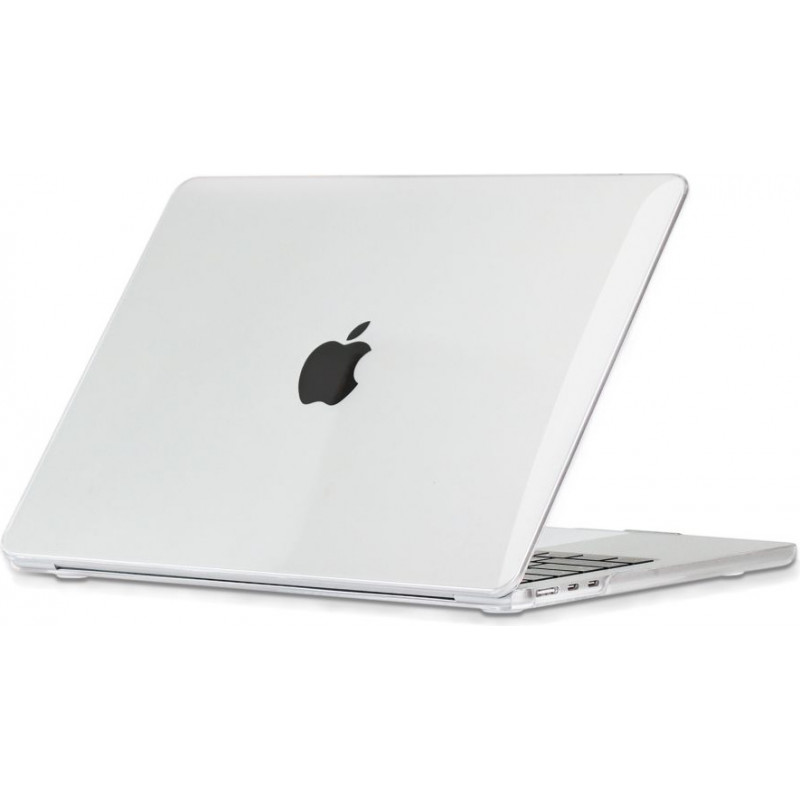 Capa Tech-Protect SmartShell para Apple MacBook Air 13 2022-2024, transparente cristalino