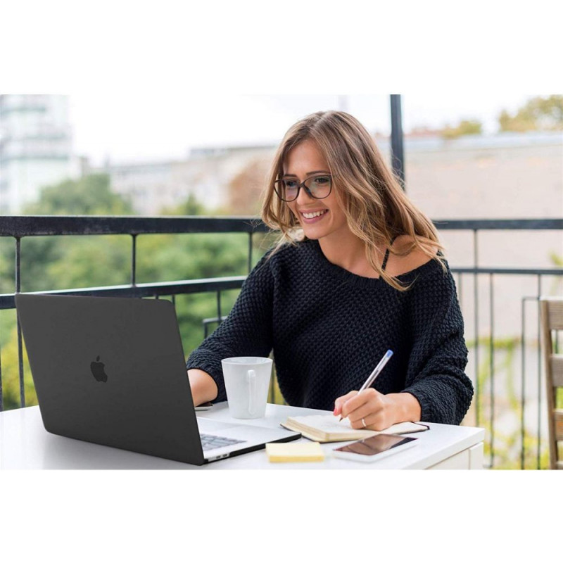 Capa Tech-Protect SmartShell para Apple MacBook Air 13 2022-2024, transparente cristalino
