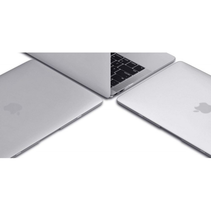 Capa Tech-Protect SmartShell para Apple MacBook Air 13 2022-2024, transparente com glitter