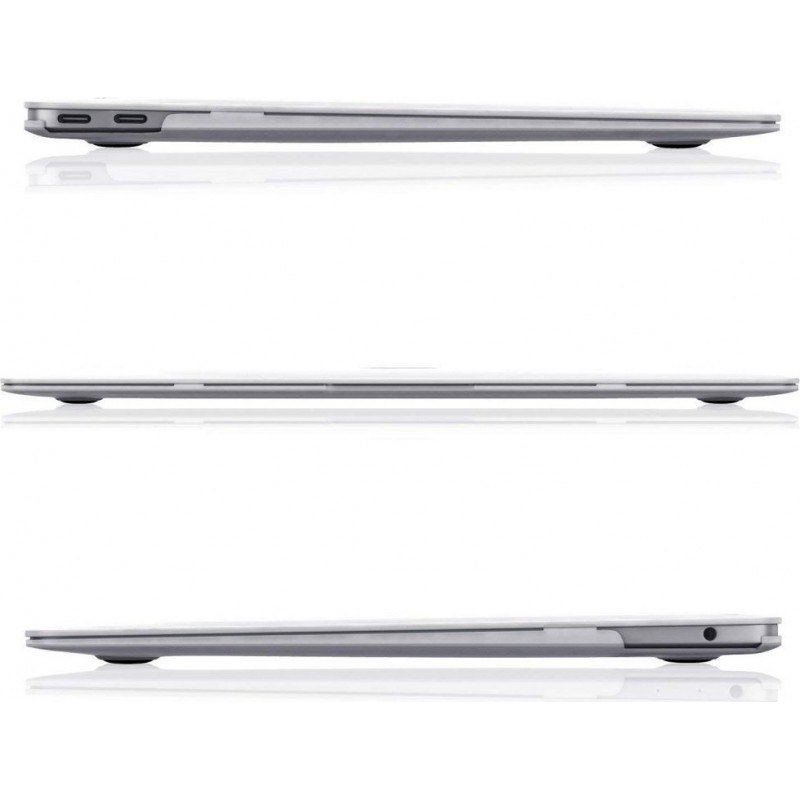 Capa Tech-Protect SmartShell para Apple MacBook Air 13 2022-2024, transparente com glitter
