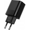 Carregador de parede Tech-Protect C30W de 2 portas, USB-C PD 30W e USB-A QC 3.0, preto