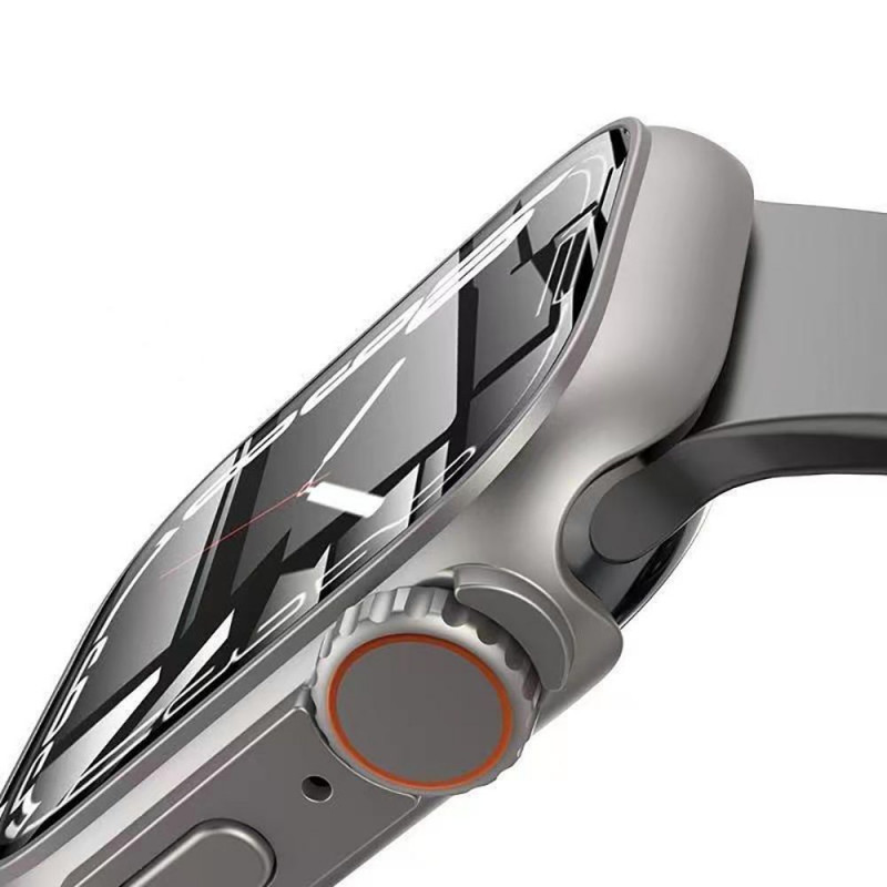 Capa Tech-Protect Defense360 para Apple Watch 4/5/6/7/8/9/SE 44/45 mm, preta/laranja