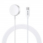 Carregador magnético Tech-Protect UltraBoost para Apple Watch, USB-C, 120 cm, branco