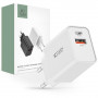 Carregador de parede Tech-Protect NC30W 2 portas PD 30W QC 3.0, branco