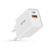 Carregador de parede Tech-Protect NC30W 2 portas PD 30W QC 3.0, branco
