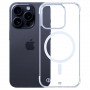 Capa para smartphone 3mk Just20g MagCase Apple iPhone 15 Pro, transparente