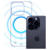 Capa para smartphone 3mk Just20g MagCase Apple iPhone 15 Pro, transparente