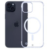 Capa para smartphone 3mk Just20g MagCase Apple iPhone 15 Plus, transparente