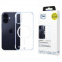 Capa para smartphone 3mk Just20g MagCase Apple iPhone 16 Plus, transparente