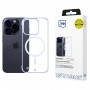 Capa para smartphone 3mk Just20g MagCase Apple iPhone 16 Pro Max, transparente