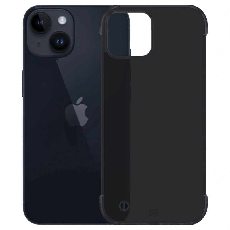 Capa para smartphone 3mk Just20g Matt Case Apple iPhone 15 Plus, preto mate