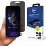 Película de privacidade mate 3MK Silky Matt Privacy para Apple iPhone 16 Pro Max