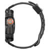 Spigen Rugged Armor Pro Strap Case para Apple Watch Ultra 1 / 2 / 3 49 mm, preto