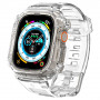Spigen Rugged Armor Pro Strap Case para Apple Watch Ultra 49 mm, Crystal Clear