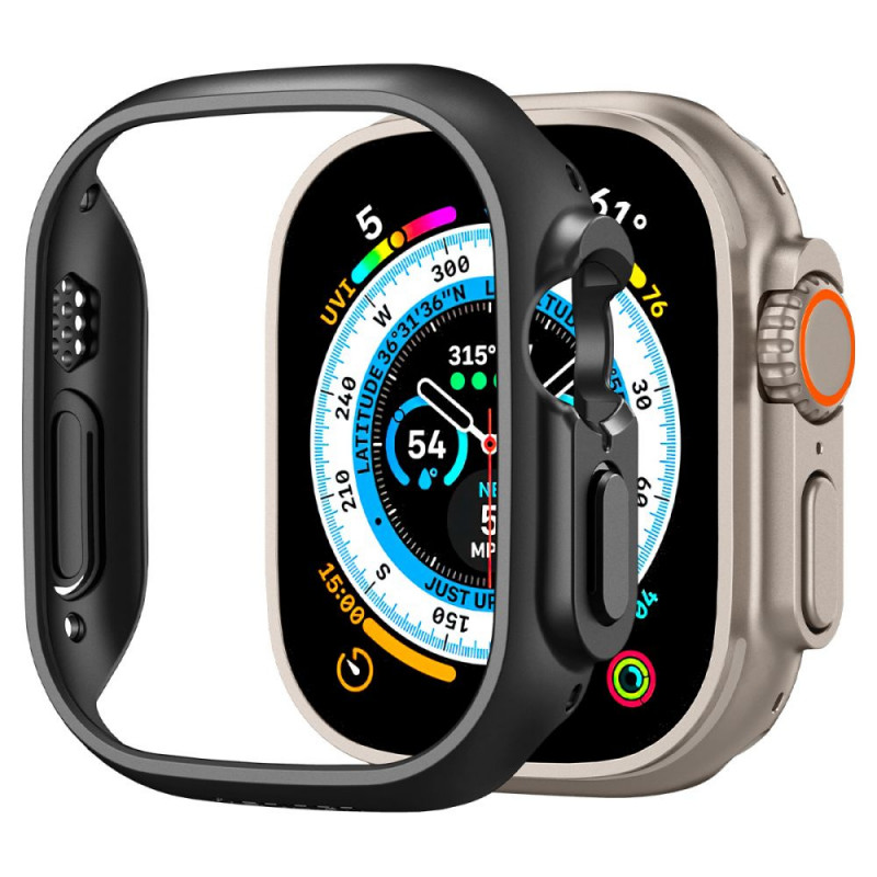 Capa Thin Fit Spigen para Apple Watch Ultra 1 / 2 / 3 49 mm, preta