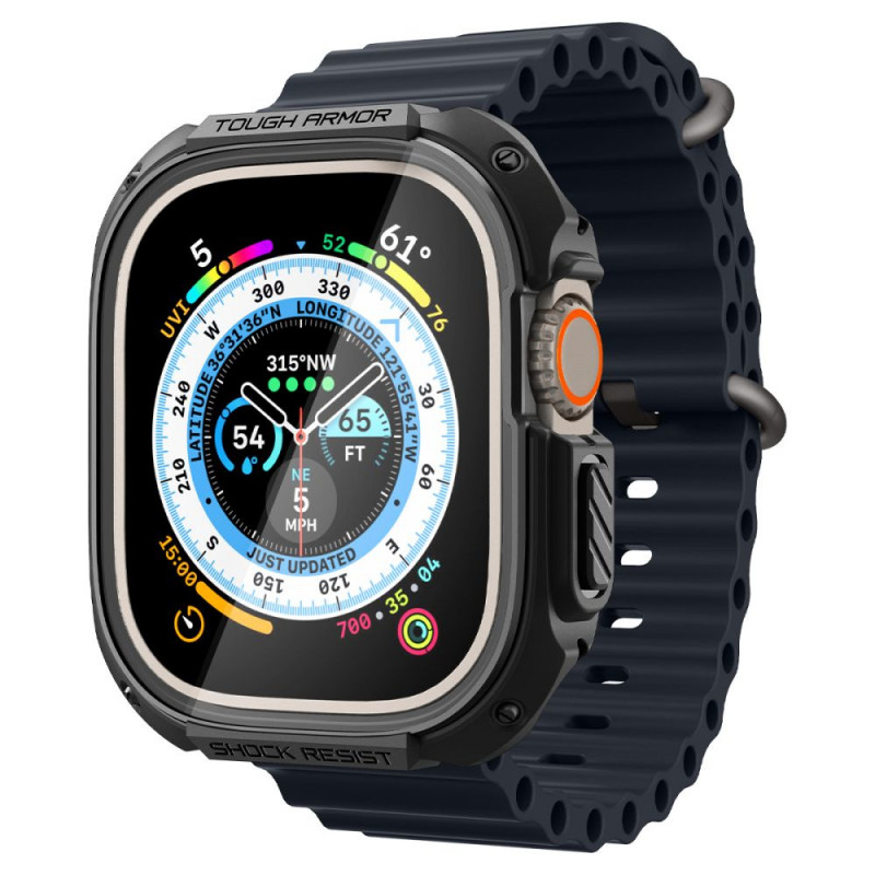 Capa Tough Armor Spigen para Apple Watch Ultra 49 mm, preta