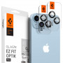 Protetor de lentes da câmara Spigen Optik.tR EZ Fit para Apple iPhone 14 / 14 Plus / 15 / 15 Plus, preto (2 un.)