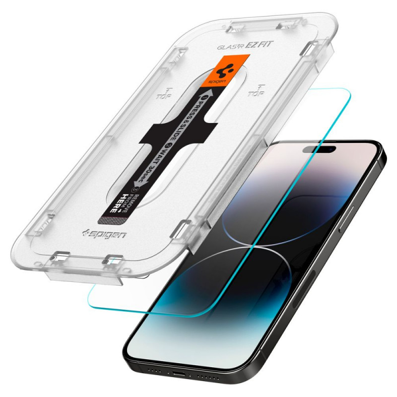 Spigen GLAS.tR EZ Fit Vidro Temperado para Apple iPhone 14 Pro Max (2 un.)