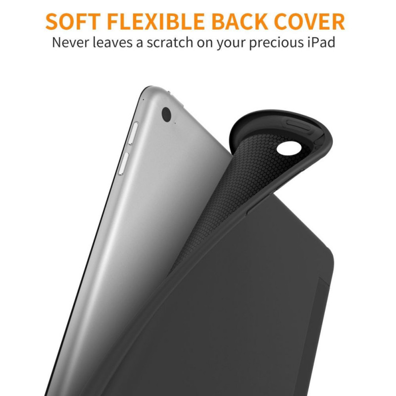 Capa Tech-Protect Smartcase THP770BLK para Apple iPad 9.7 (2017/2018, 5.ª/6.ª geração), preta
