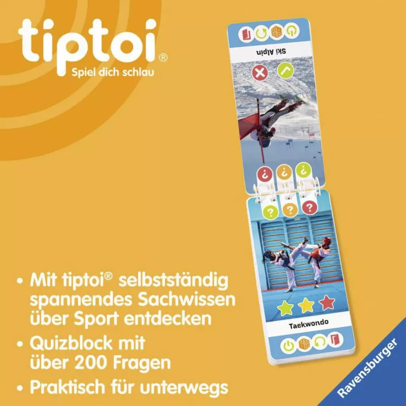 Ravensburger tiptoi Wieso? Weshalb? Warum? Quiz Sport, edição alemã