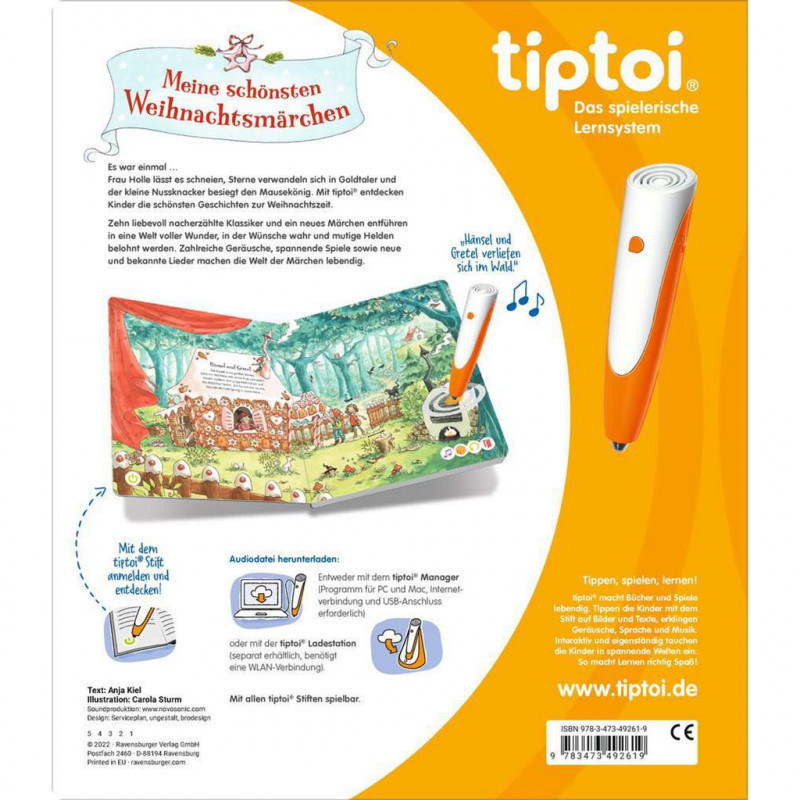Ravensburger tiptoi Meine schönsten Weihnachtsmärchen, edição alemã