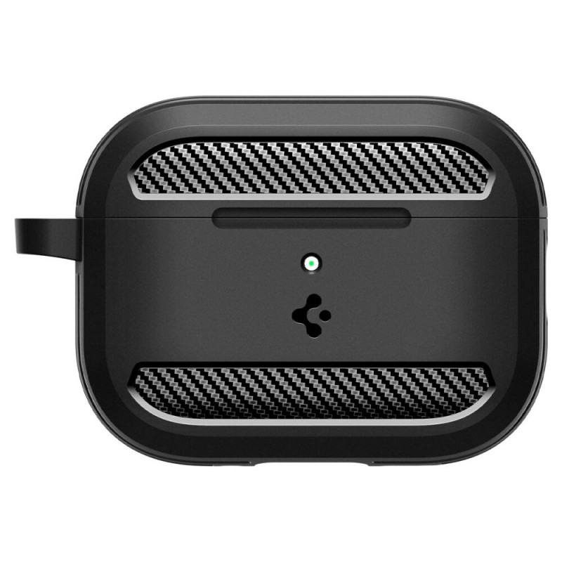 Capa Spigen Rugged Armor ACS09822 para Apple AirPods Pro 3, preto mate