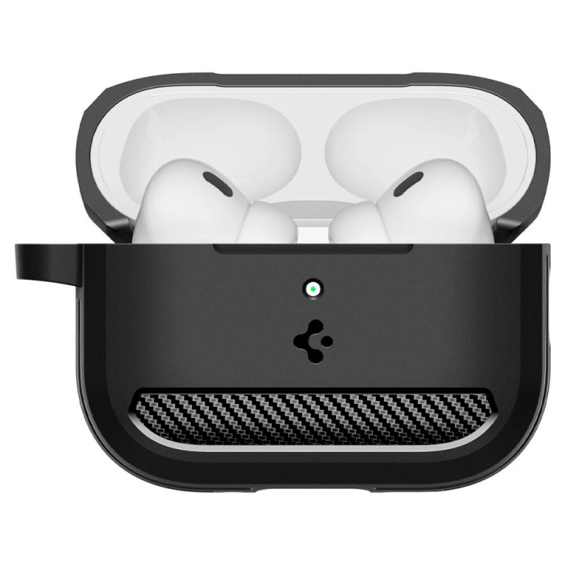 Capa Spigen Rugged Armor ACS09822 para Apple AirPods Pro 3, preto mate