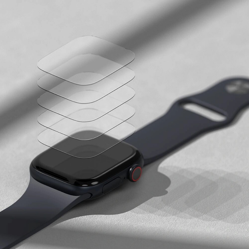 Película protetora de ecrã Ringke Dual Easy para Apple Watch 10 / 11 46 mm, transparente (3 unid.)