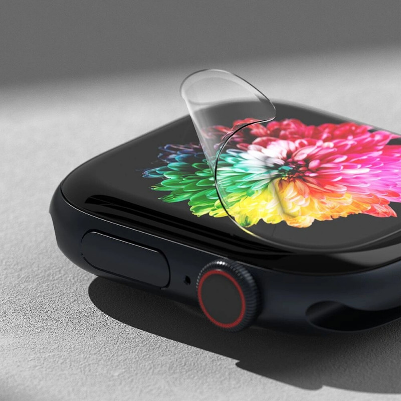 Película protetora de ecrã Ringke Dual Easy para Apple Watch 10 / 11 42 mm, transparente (3 unid.)