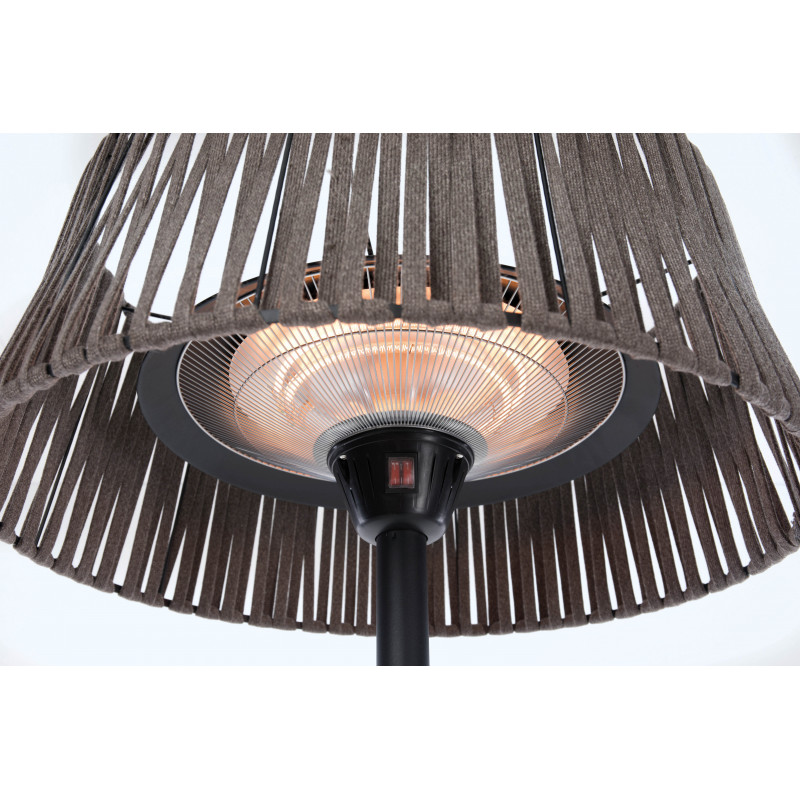 Sunred ARTIX M-SO BROWN Corda Bright aquecedor infravermelho de pé, 2100 W, castanho, IP44