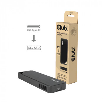 Caixa externa SSD M.2 NVMe Club3D CAC-2510 com ventoinha, USB4