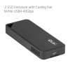 Caixa externa SSD M.2 NVMe Club3D CAC-2510 com ventoinha, USB4