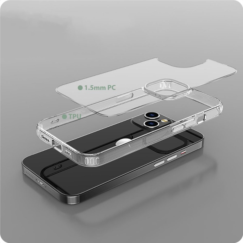 Capa Tech-Protect Flexair Hybrid THP2312 para Apple iPhone 15, transparente