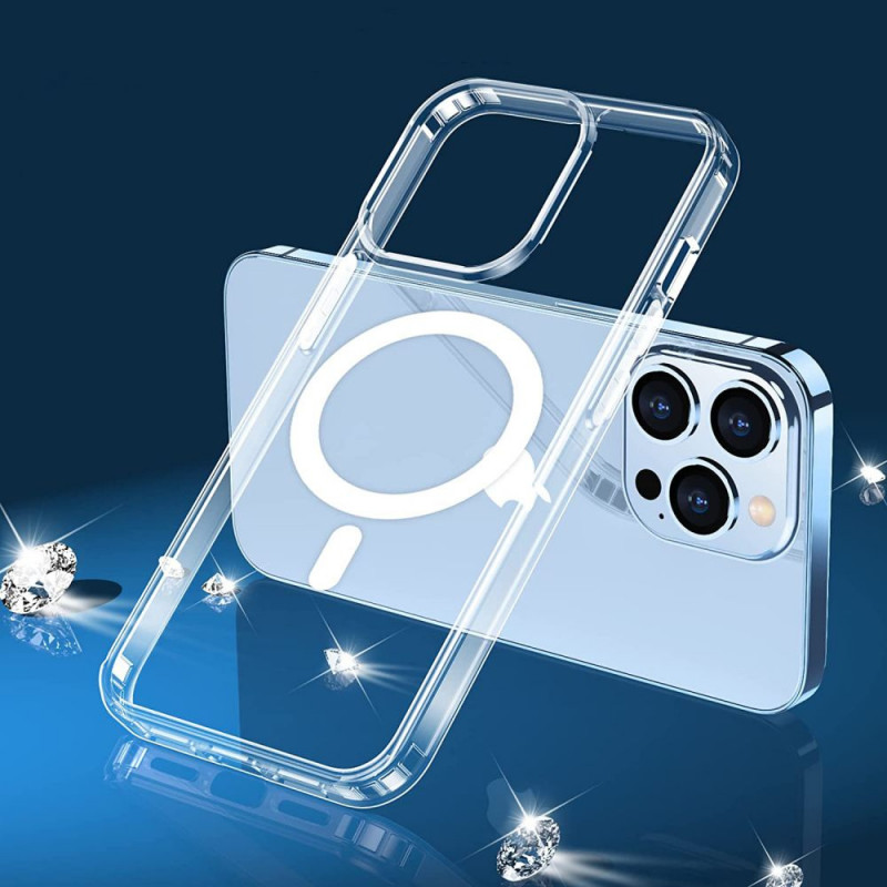 Capa Tech-Protect Magmat MagSafe THP891CL para Apple iPhone 13 Pro Max, transparente