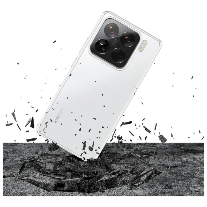 Capa transparente 3MK Clear Case para Xiaomi 15, transparente