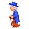 Minix Queen Elizabeth - Figura colecionável Queen Elizabeth II com Corgi