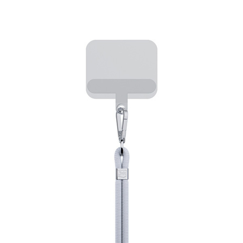 Cordão para telemóvel 3MK EasyClip, Cinzento / Prateado