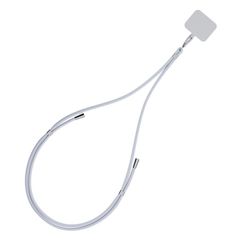 Cordão para telemóvel 3MK EasyClip, Cinzento / Prateado