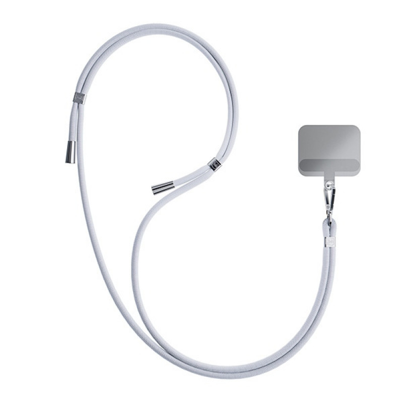 Cordão para telemóvel 3MK EasyClip, Cinzento / Prateado
