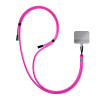 Cordão para telemóvel 3MK EasyClip, rosa / preto